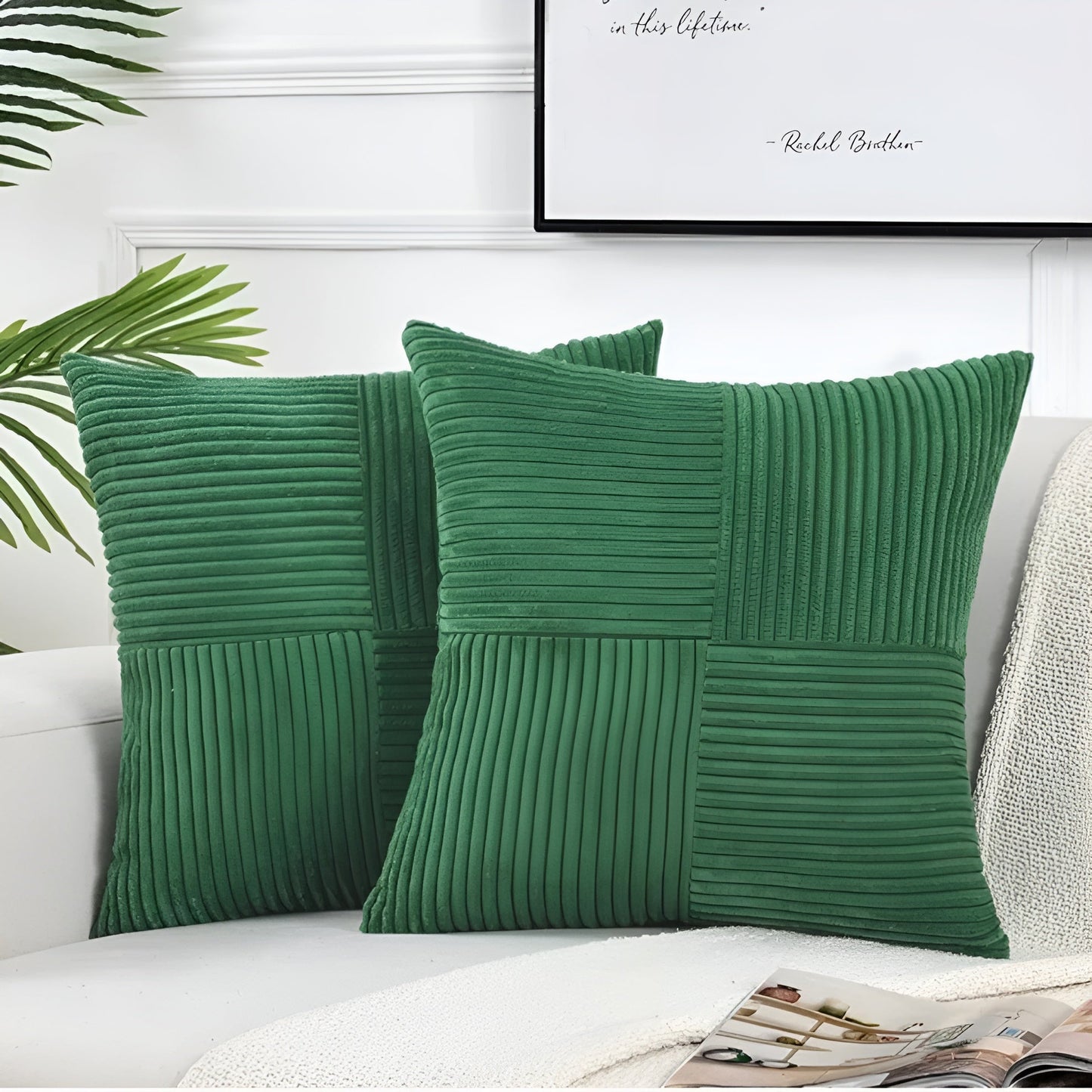 Plush Decorative Cushion Cover Soft Modern Sofa Pillowcase