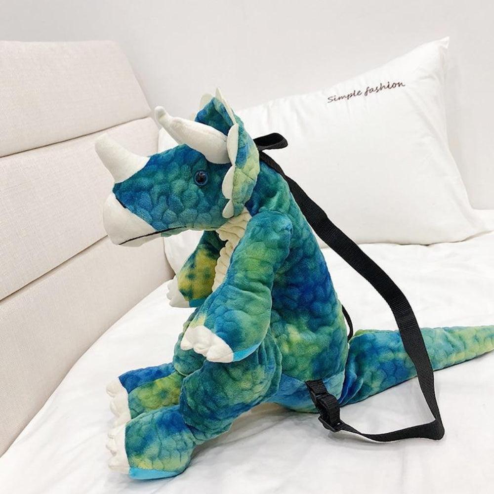 Plush Dinosaur Backpack Kids School Travel Companion
