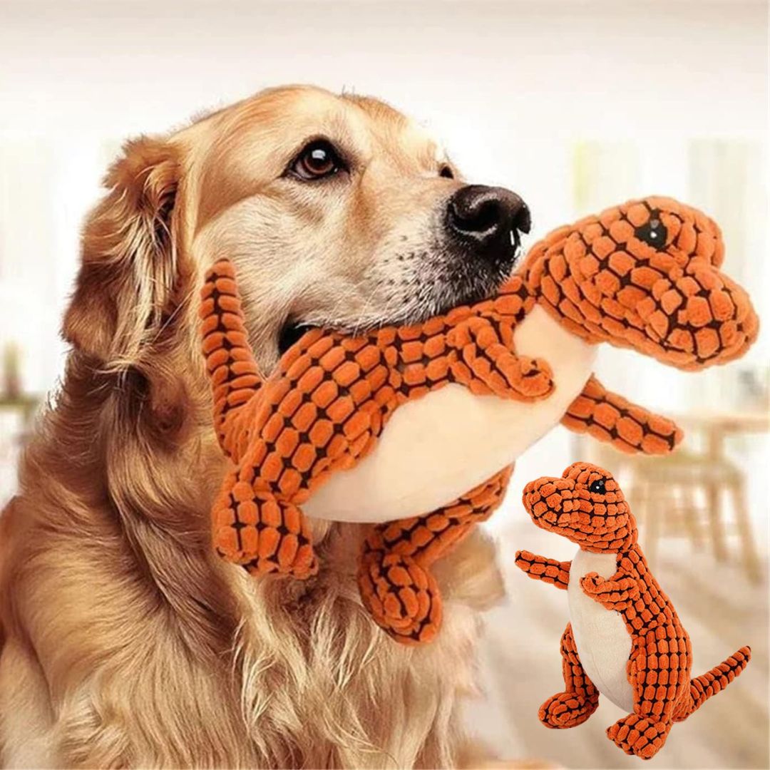 Plush Dinosaur Dog Toy Soft Durable Dog Chew Toy Safe Pet Toy For Small Medium Dogs