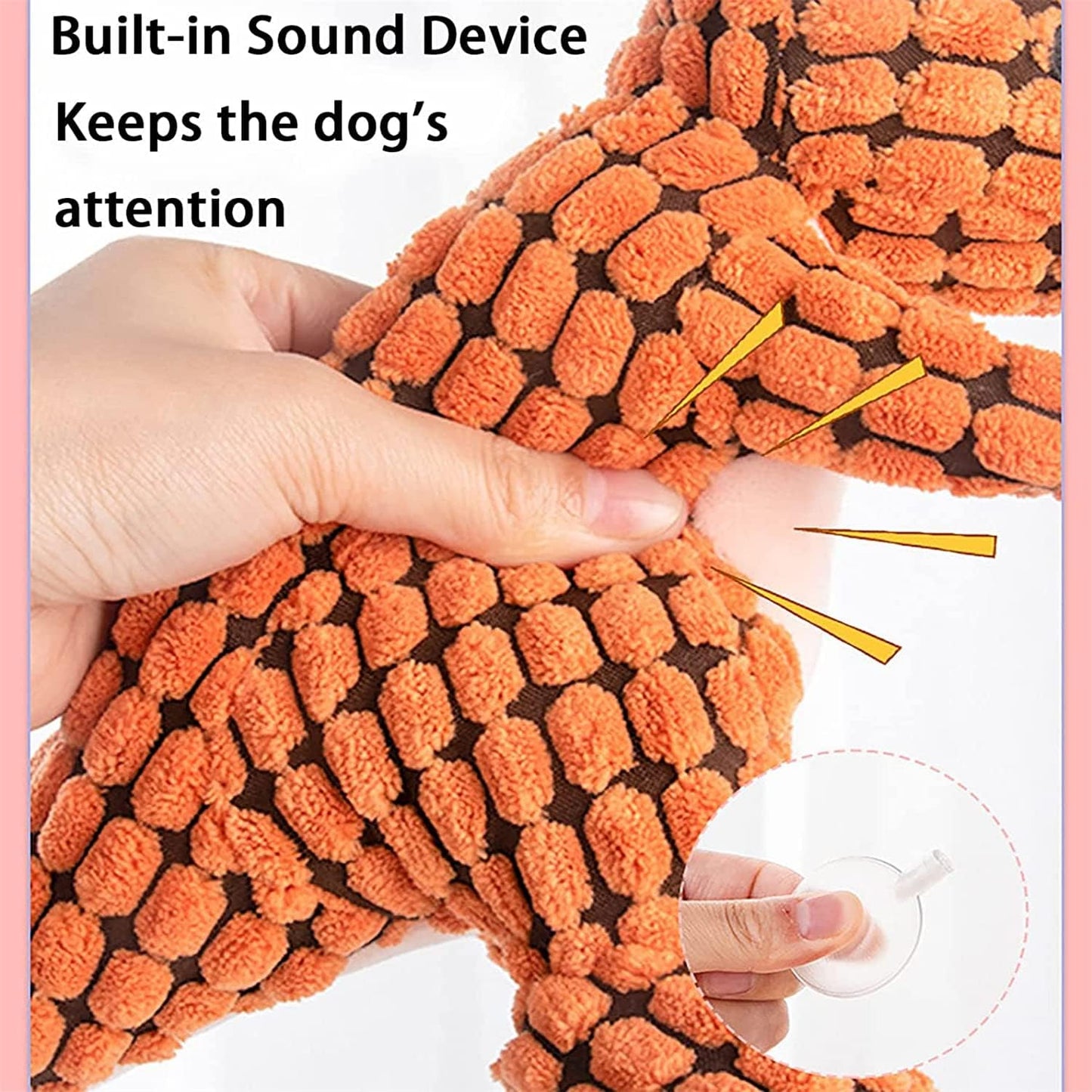 Plush Dinosaur Dog Toy Soft Durable Dog Chew Toy Safe Pet Toy For Small Medium Dogs
