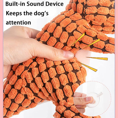 Plush Dinosaur Dog Toy Soft Durable Dog Chew Toy Safe Pet Toy For Small Medium Dogs