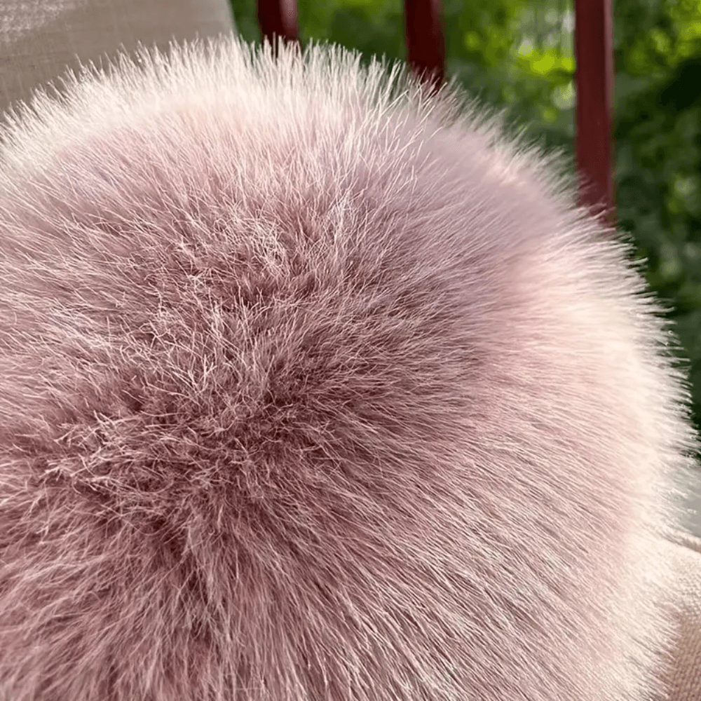 Plush Heart Shaped Decorative Throw Pillow Soft Faux Fur
