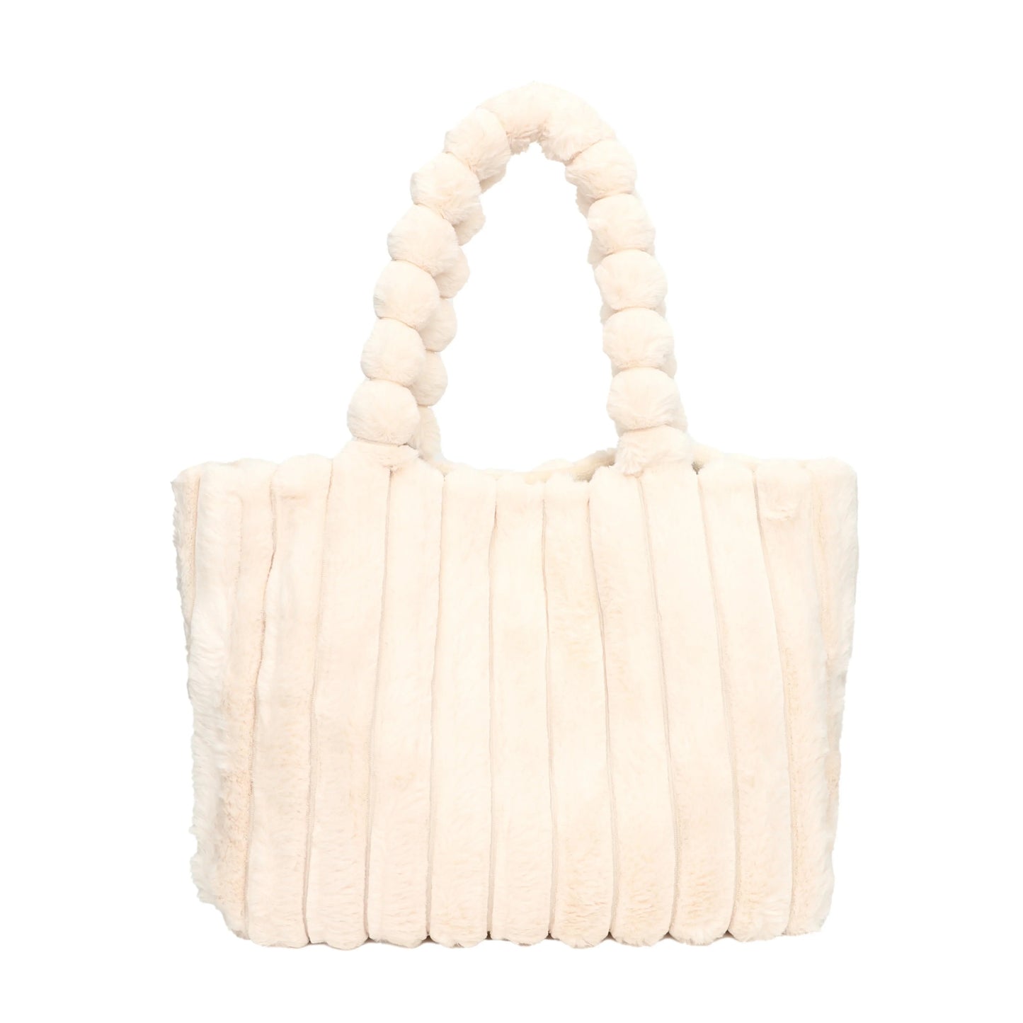 Plush Puffy Shoulder Bag Womens Large Capacity Soft Casual Everyday Handbag