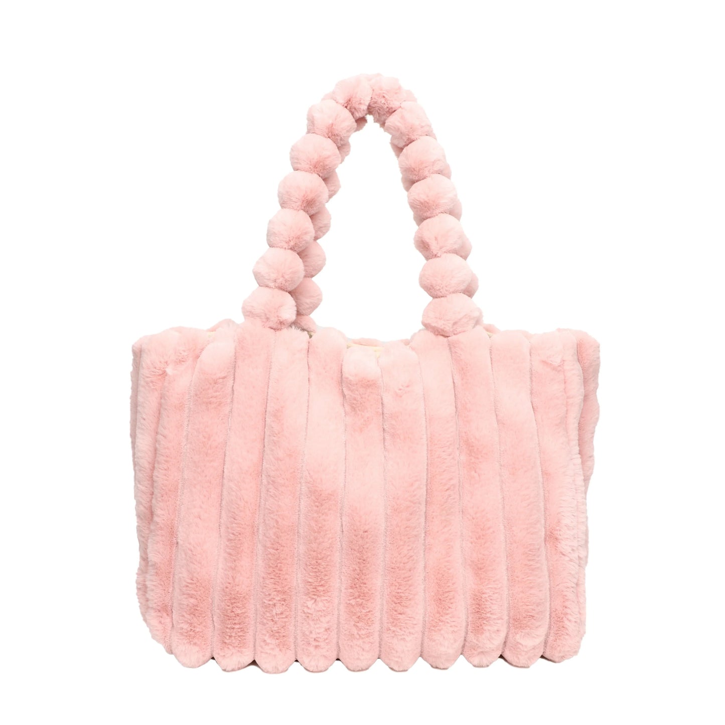 Plush Puffy Shoulder Bag Womens Large Capacity Soft Casual Everyday Handbag