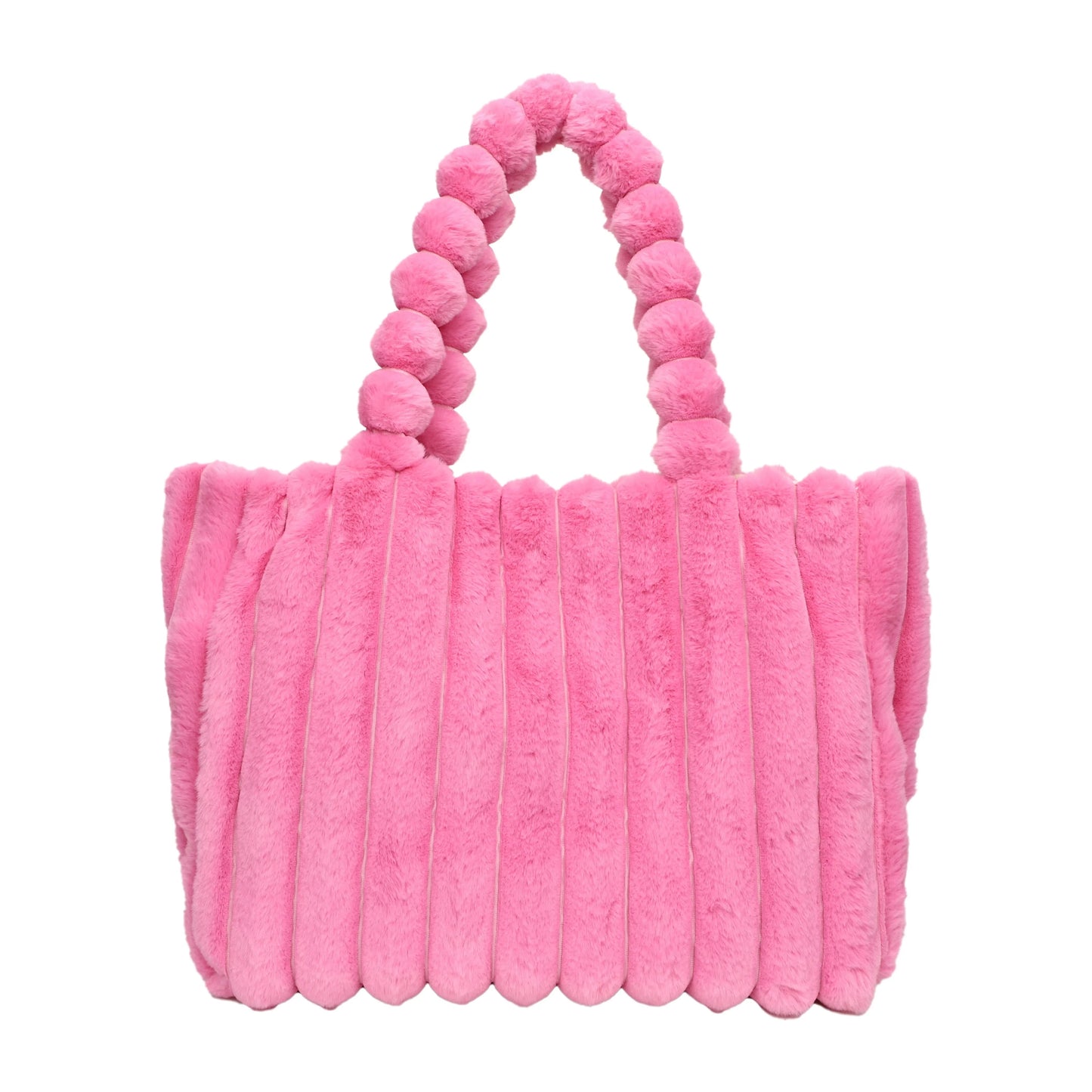 Plush Puffy Shoulder Bag Womens Large Capacity Soft Casual Everyday Handbag