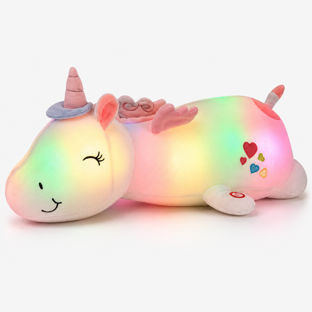 Plush Rainbow LED Night Light Soft Sleep Toy