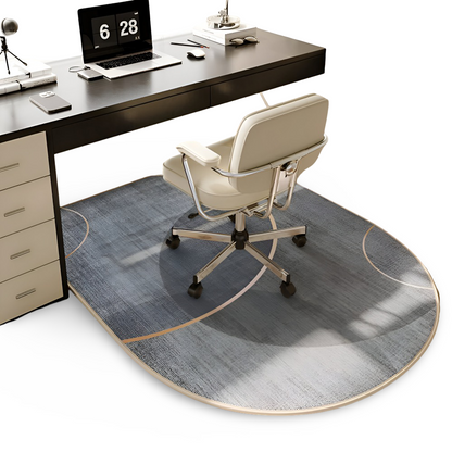 Plush Velvet Oval Area Rug Non Slip Bedroom Carpet Soft Floor Mat Home Office Decor