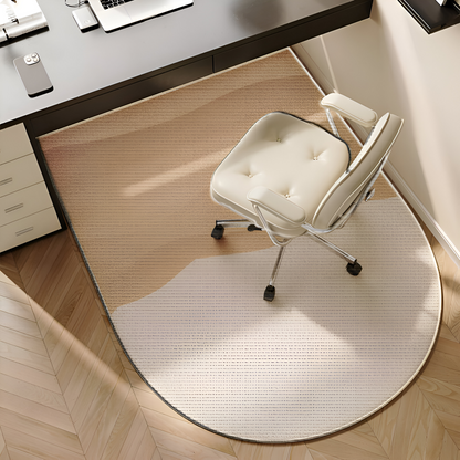 Plush Velvet Oval Area Rug Non Slip Bedroom Carpet Soft Floor Mat Home Office Decor