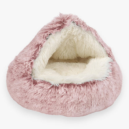 Plush Winter Pet Bed Soft Calming Dog Cat Cushion Nest