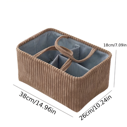Polyester Baby Storage Basket Diaper Organizer Bin