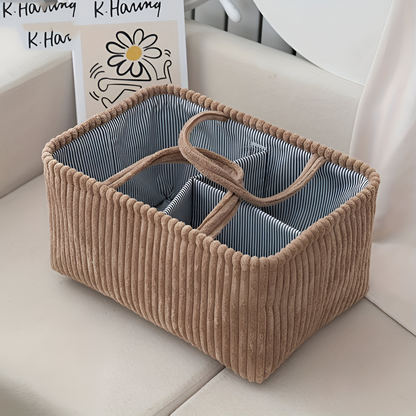 Polyester Baby Storage Basket Diaper Organizer Bin