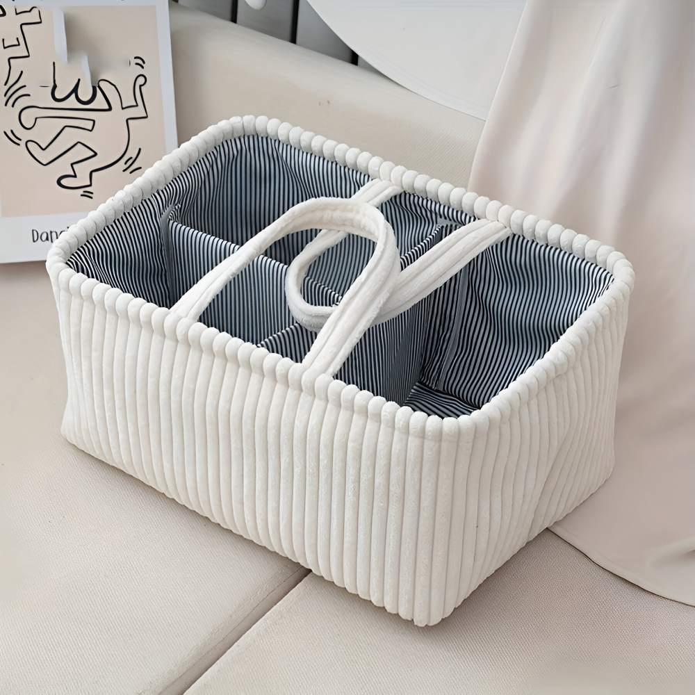 Polyester Baby Storage Basket Diaper Organizer Bin