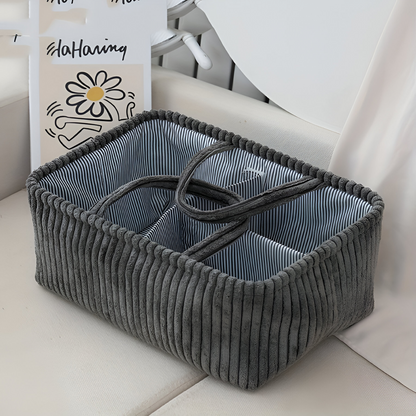Polyester Baby Storage Basket Diaper Organizer Bin