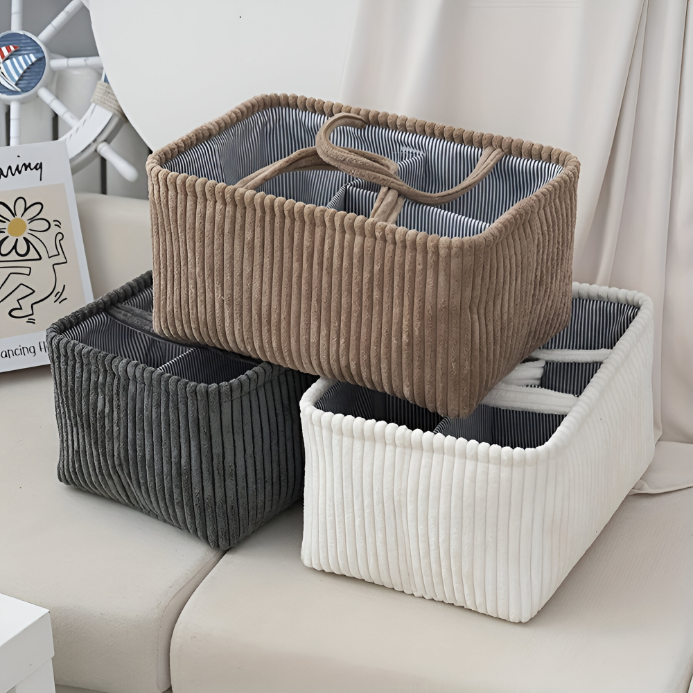 Polyester Baby Storage Basket Diaper Organizer Bin