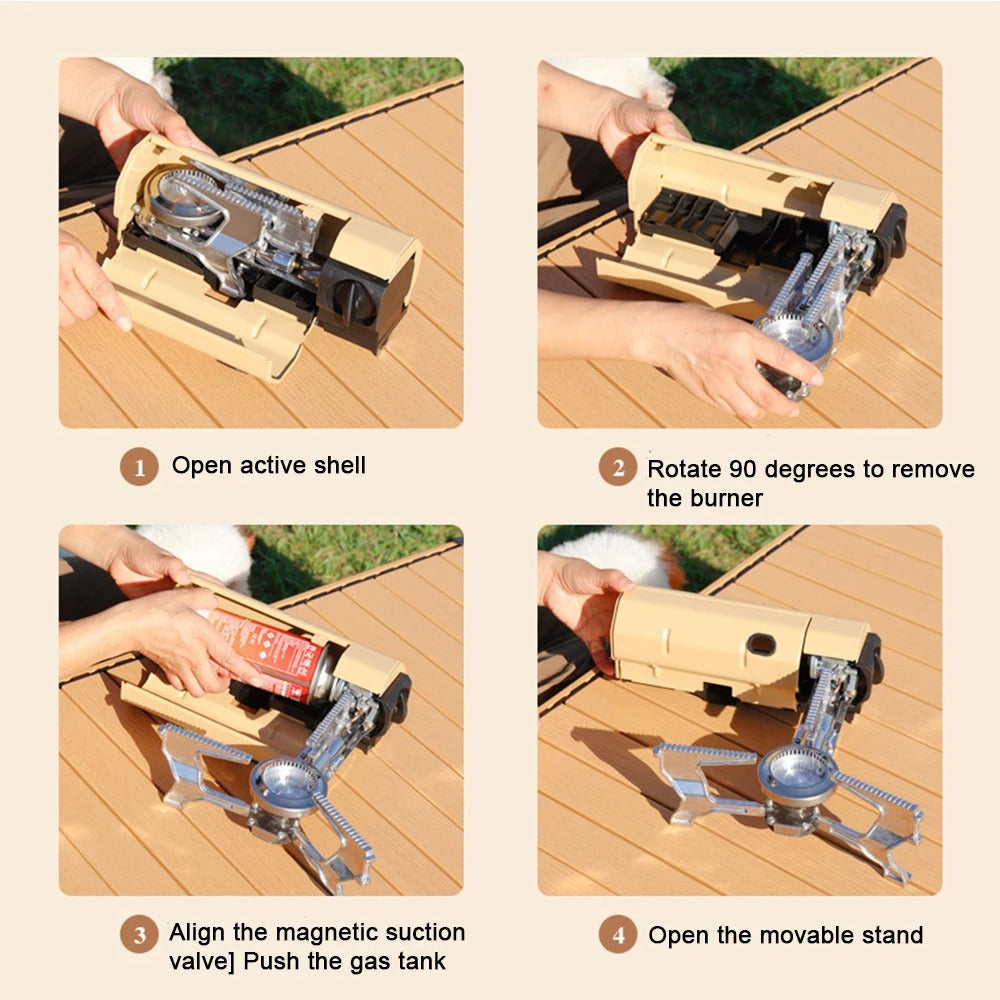 Portable Camping Gas Stove Foldable Butane Cooker Outdoor Cooking Stove