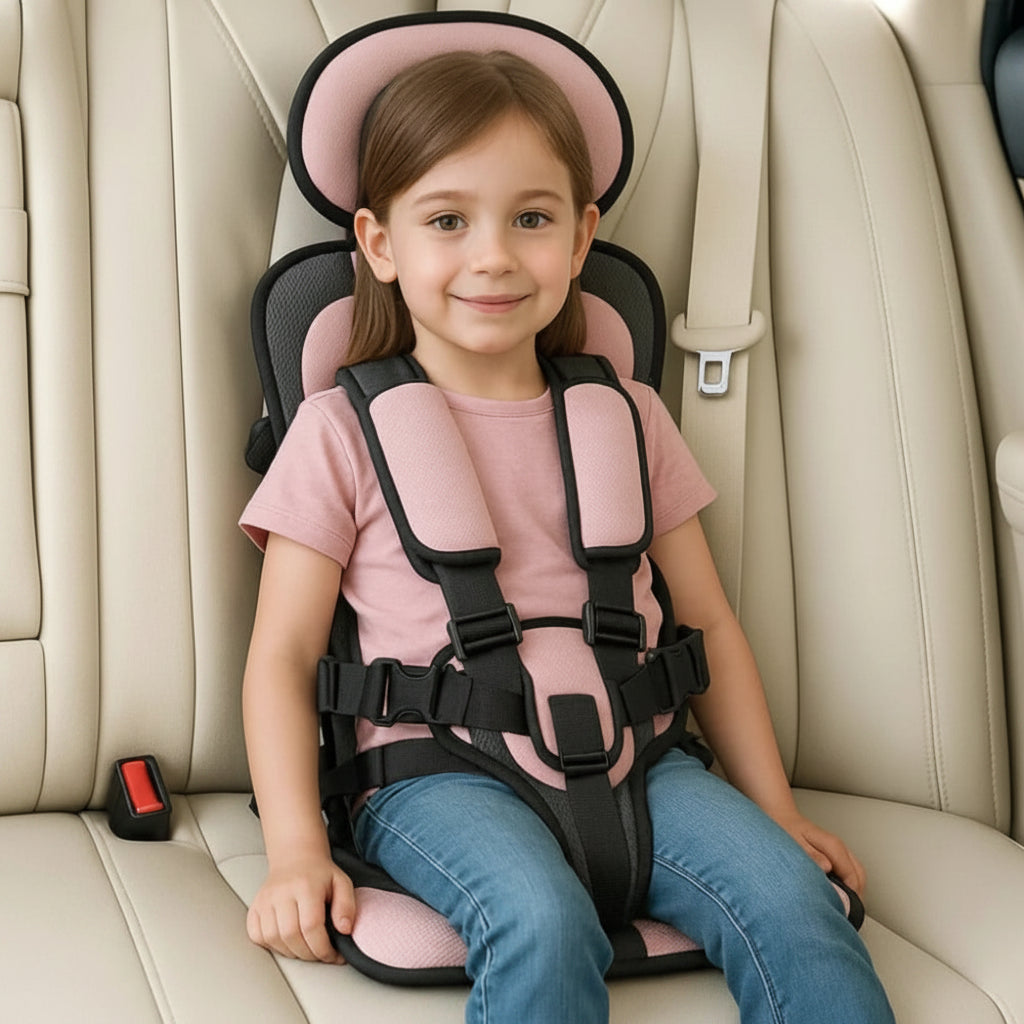 Portable Child Car Seat Travel Harness Foldable Booster Seat