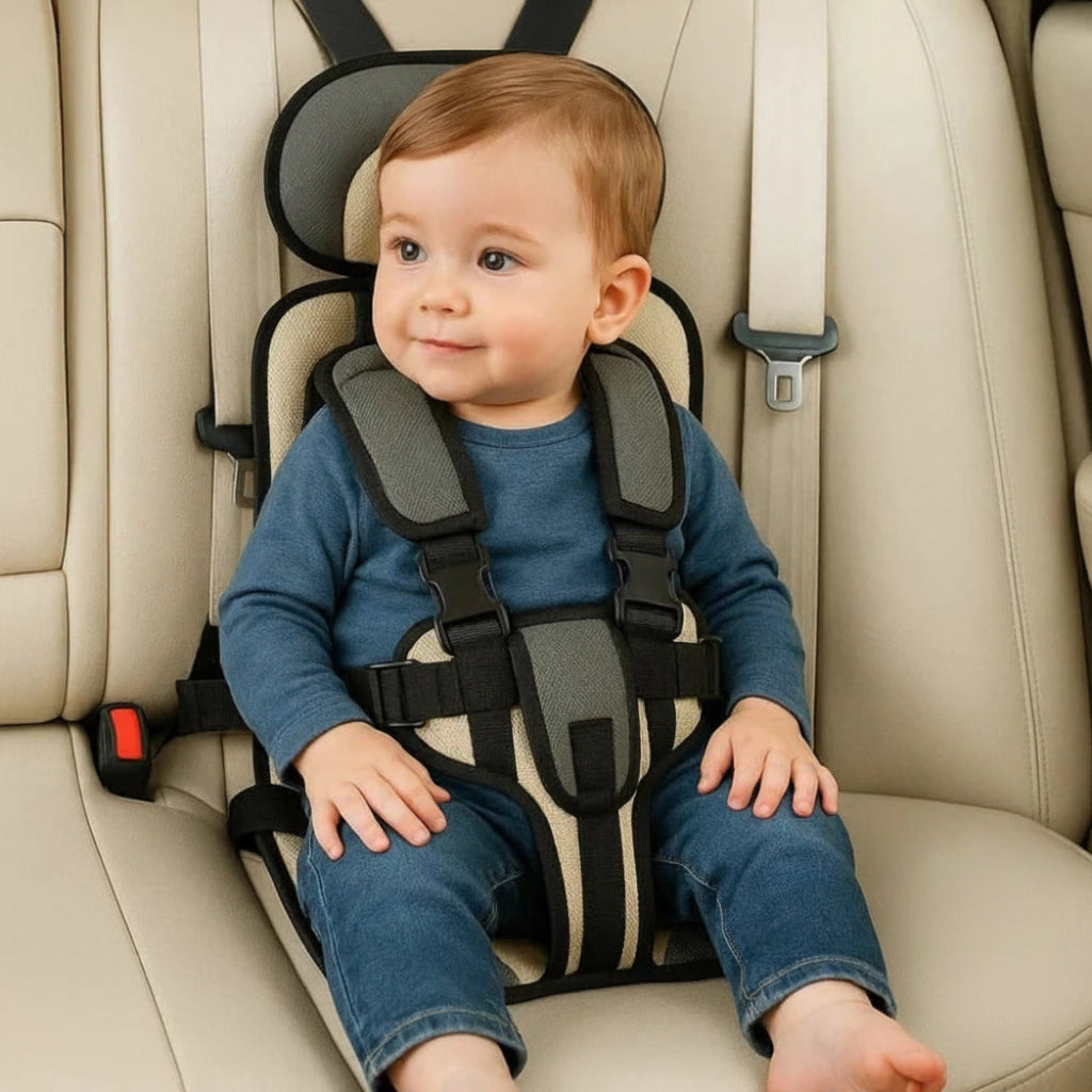 Portable Child Car Seat Travel Harness Foldable Booster Seat