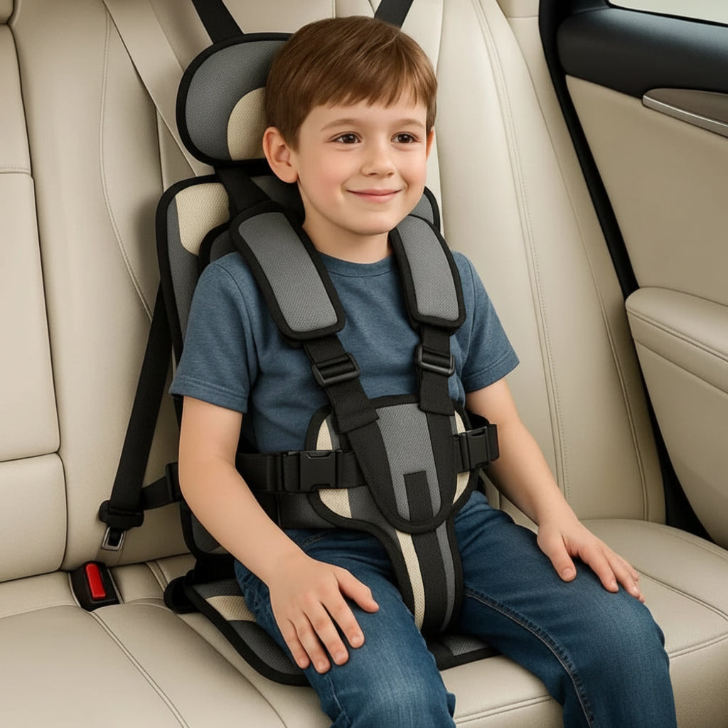 Portable Child Car Seat Travel Harness Foldable Booster Seat