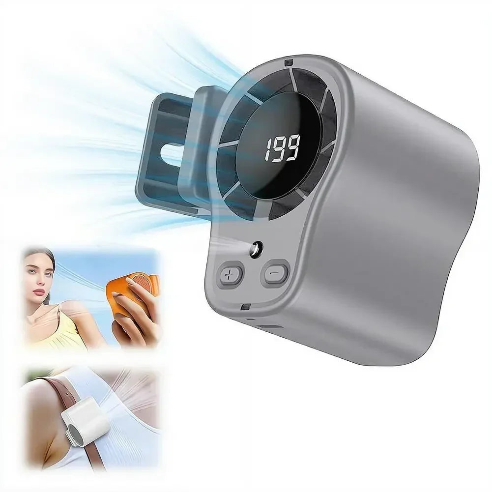 Portable Clip On Desk Fan USB Rechargeable 360 Degree Airflow