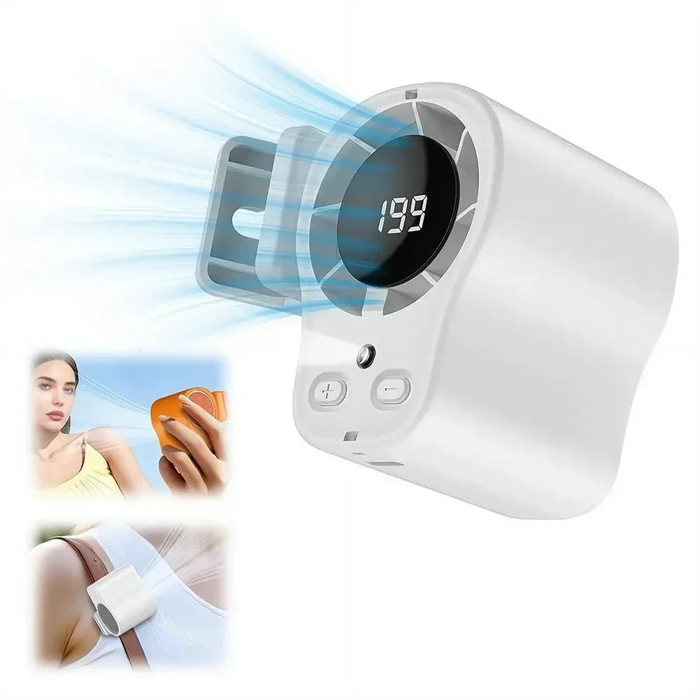 Portable Clip On Desk Fan USB Rechargeable 360 Degree Airflow
