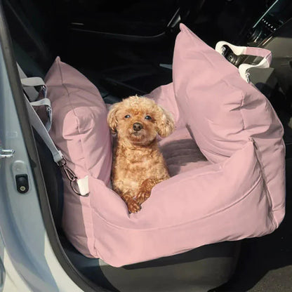 Portable Dog Car Travel Bed with Safety Cushion
