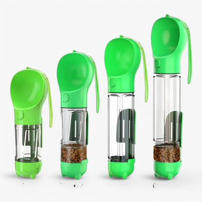 Portable Dog Water Bottle Food Container Travel Dispenser