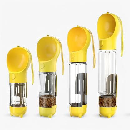 Portable Dog Water Bottle Food Container Travel Dispenser