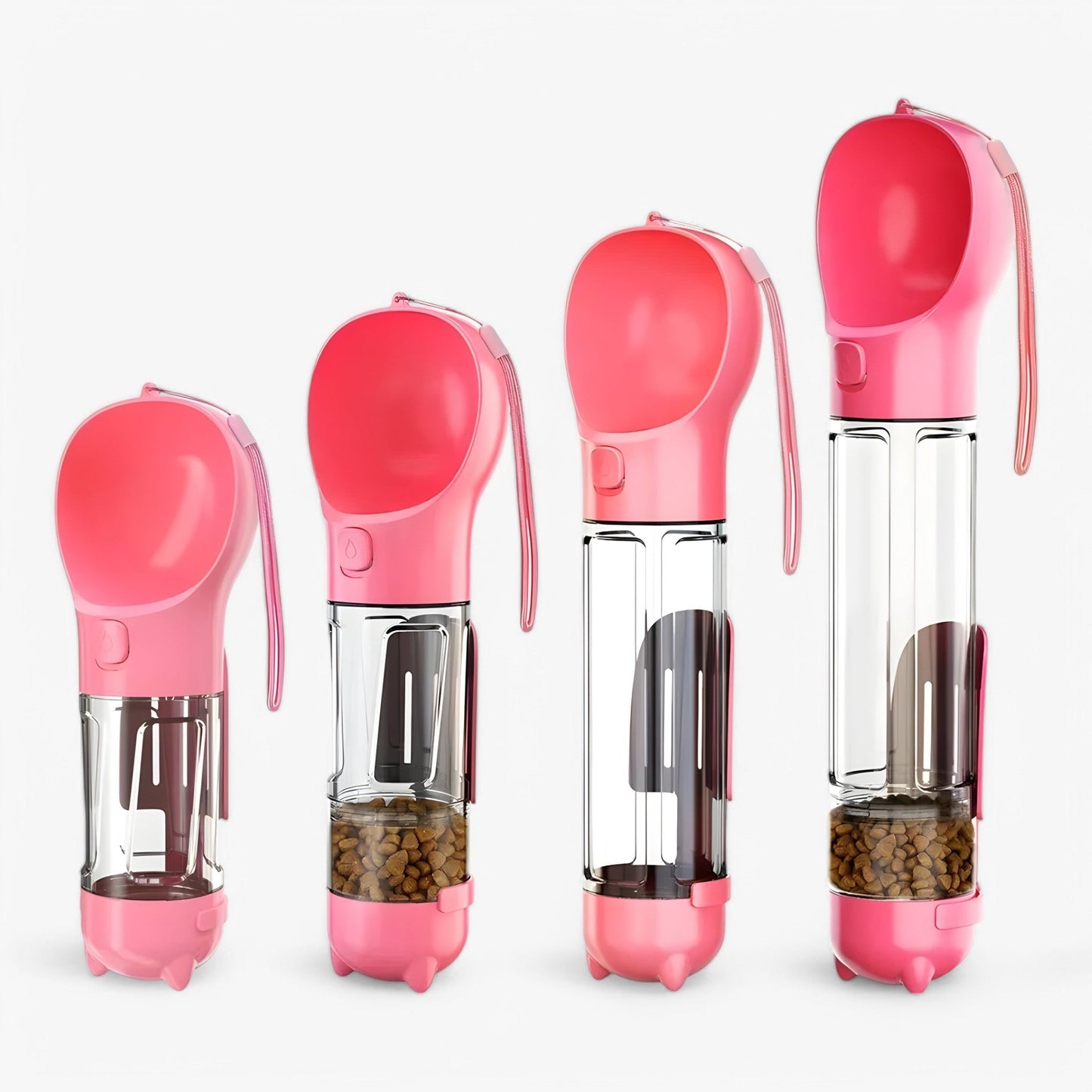 Portable Dog Water Bottle Food Container Travel Dispenser