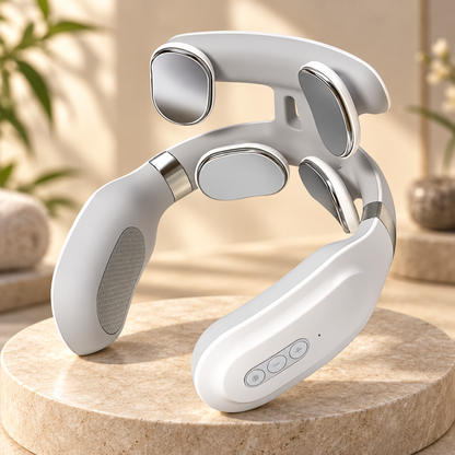 Portable Electric Neck and Shoulder Massager with Vibrating and Heat Modes