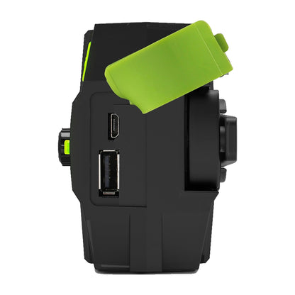 Draagbare noodradio met handslinger, opladen op zonne-energie, 4000mAh en zaklamp