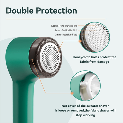 Portable Fabric Shaver and Lint Remover for Clothes and Upholstery