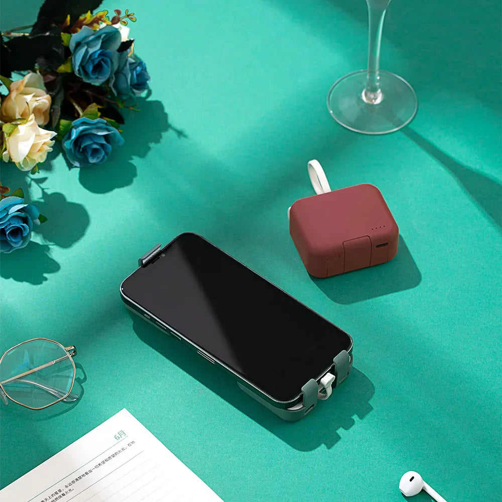Portable Fast Charging Power Bank Compact 5000mAh Pocket Battery Pack