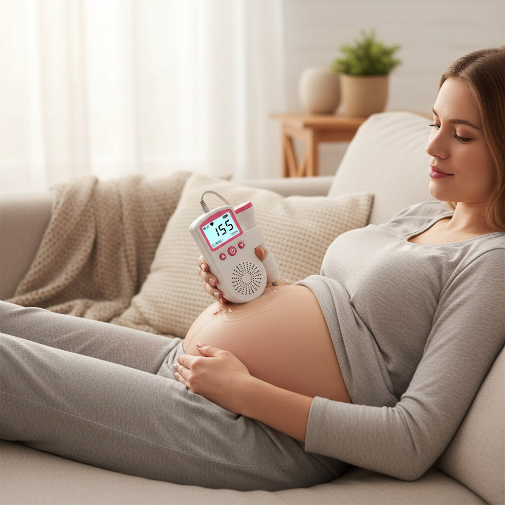 Portable Fetal Heartbeat Monitor Digital Pregnancy Doppler