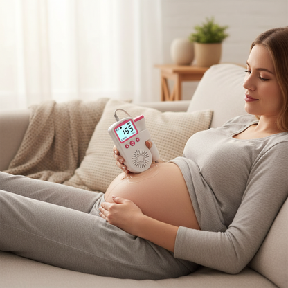 Portable Fetal Heartbeat Monitor Digital Pregnancy Doppler