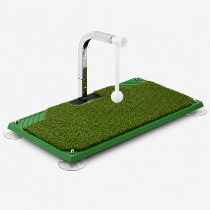 Portable Foldable Golf Swing Trainer with Adjustable Height and Tethered Ball
