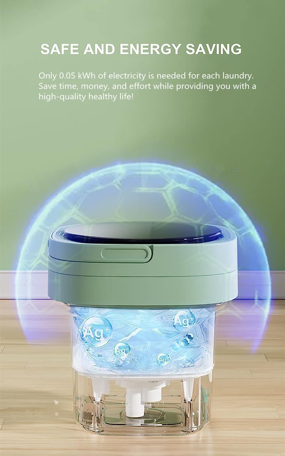 Portable Foldable Mini Washing Machine With Dryer