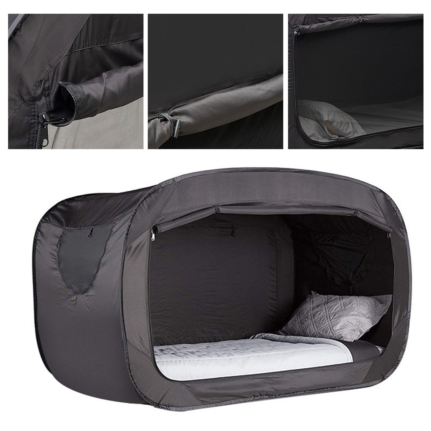 Portable Foldable Tent Bed with Mosquito Net Indoor Outdoor Sleeping Shelter Lightweight Camping Bed