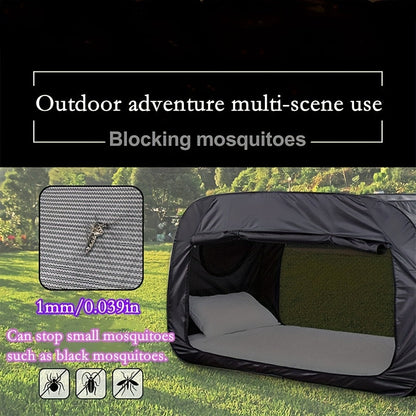 Portable Foldable Tent Bed with Mosquito Net Indoor Outdoor Sleeping Shelter Lightweight Camping Bed