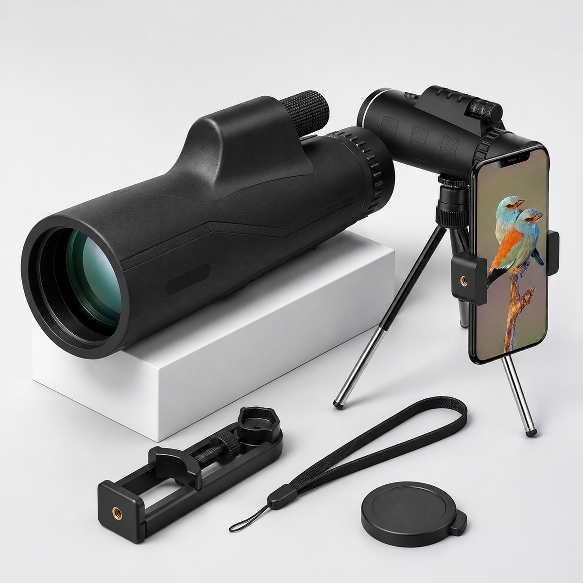 Portable High Resolution Telescope with Tripod for Stargazing