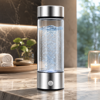 Portable Hydrogen Water Bottle with One Button Operation