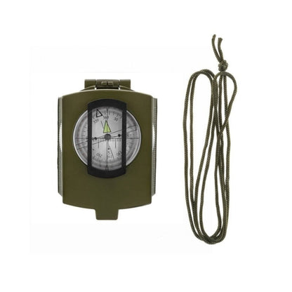 Portable Lensatic Compass Aluminum Hiking Navigation Tool for Outdoor Use