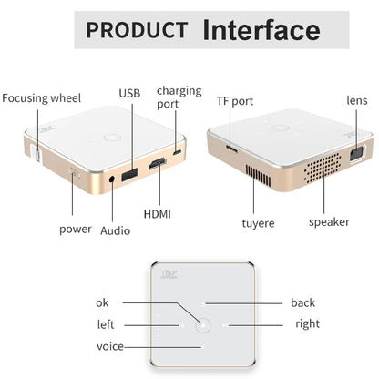 Portable Mini Projector Smart Cinema Pocket LED Projector