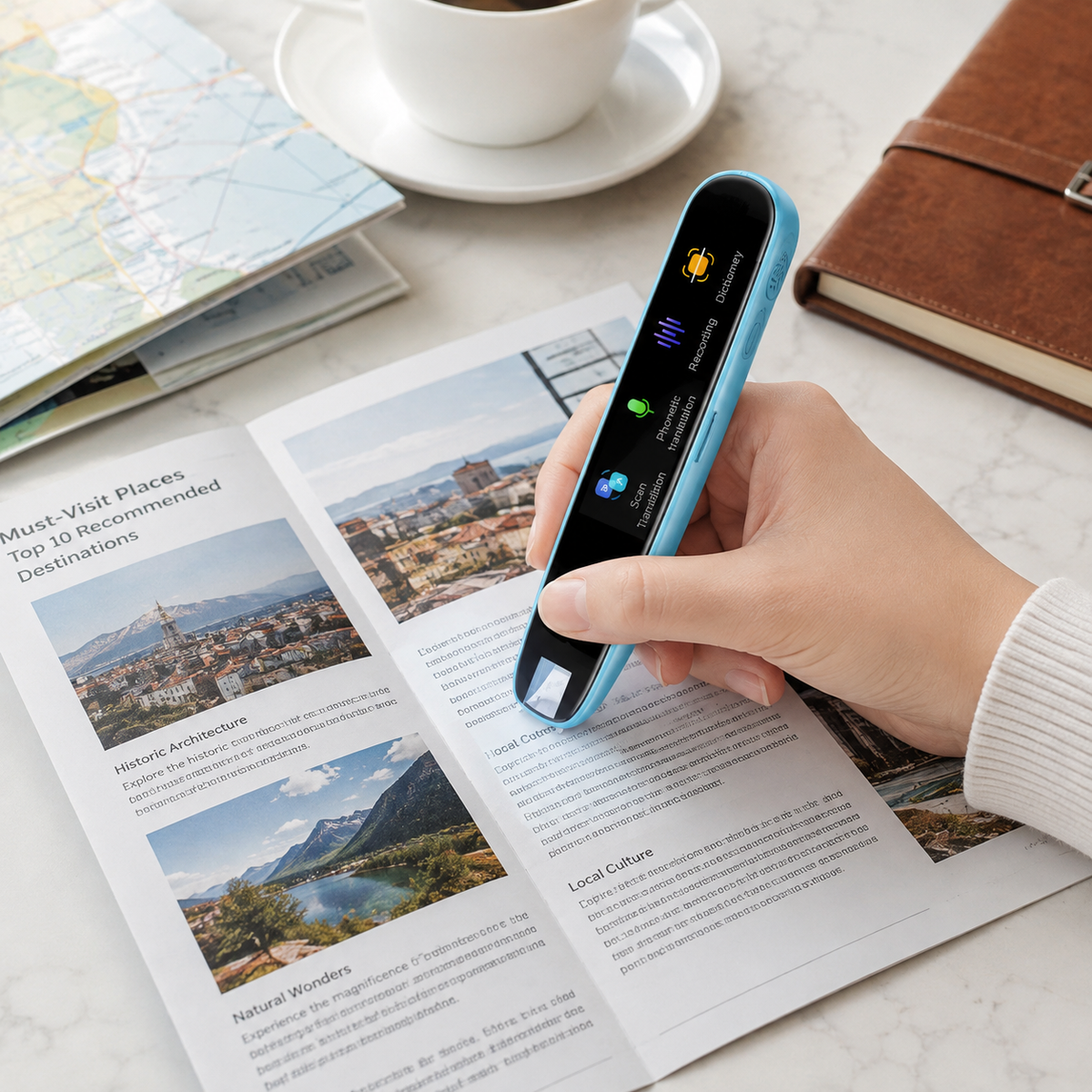 Portable OCR Text Scanning and Translation Pen