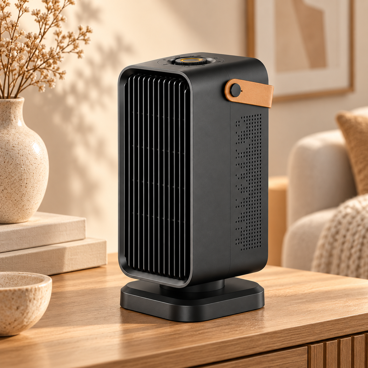 Portable Oscillating Electric Heater with PTC Ceramic Heating