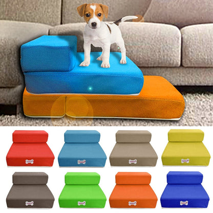 Portable Pet Stairs Two Step Sofa Ramp For Small Dogs Cats