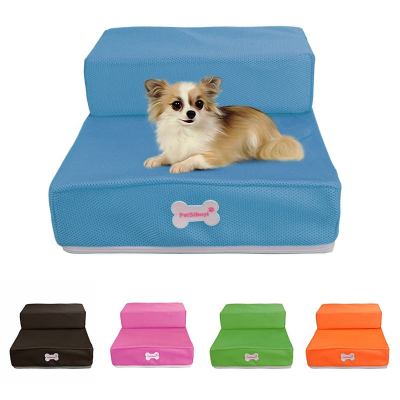Portable Pet Stairs Two Step Sofa Ramp For Small Dogs Cats