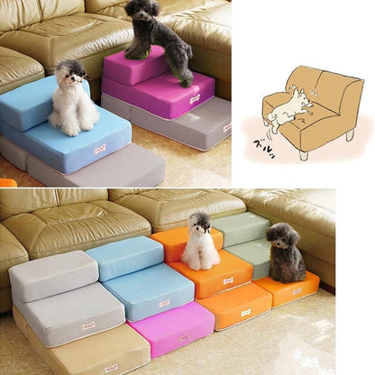 Portable Pet Stairs Two Step Sofa Ramp For Small Dogs Cats