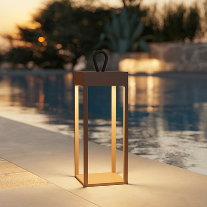 Portable Rechargeable LED Table Lamp Touch Dimming for Indoor Outdoor Use