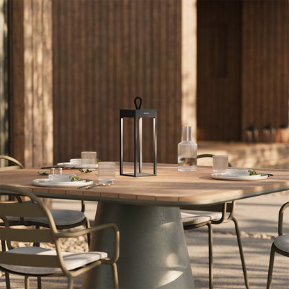 Portable Rechargeable LED Table Lamp Touch Dimming for Indoor Outdoor Use