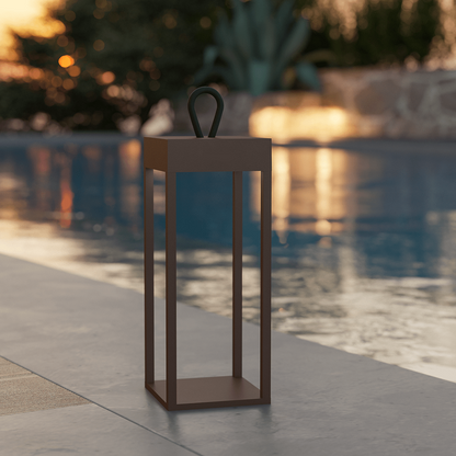Portable Rechargeable LED Table Lamp Touch Dimming for Indoor Outdoor Use